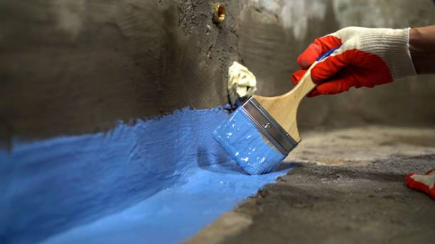 Commercial Waterproofing project at a Wellington, OH business property by SJ Waterproofing Pros